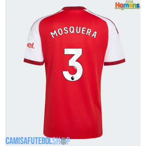 Camisa de time de futebol Arsenal Cristhian Mosquera #3 Replicas 1º Equipamento 2026-27 Manga Curta